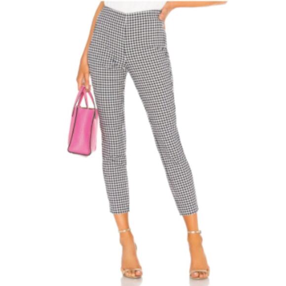 Rag & Bone Simone Gingham High Rise Pants - Picture 1 of 7